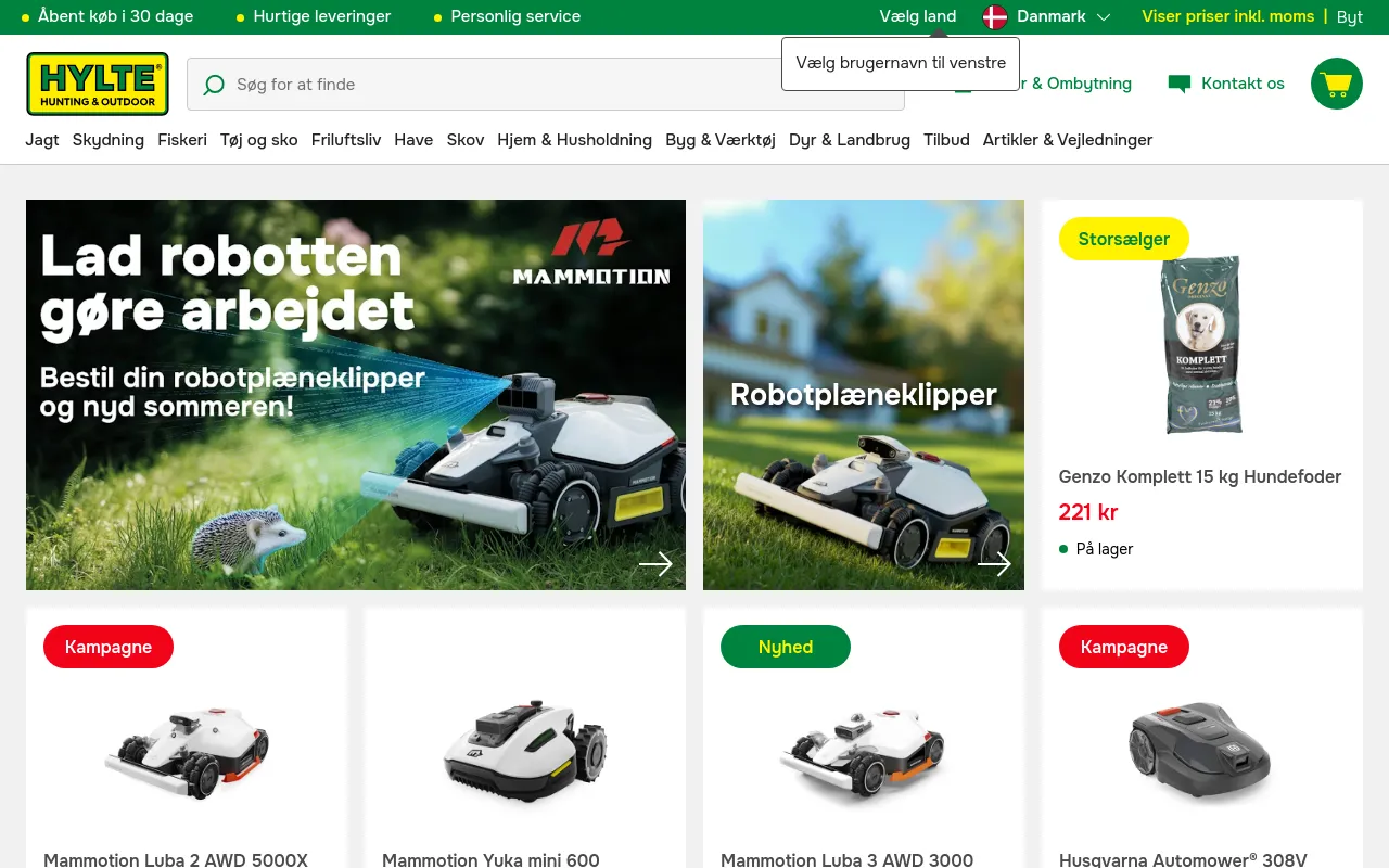 Hylte Jagt webshop